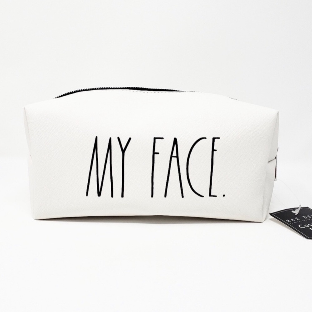 2/$30 RAE DUNN My Face Cosmetic Pouch Makeup Travel Bag